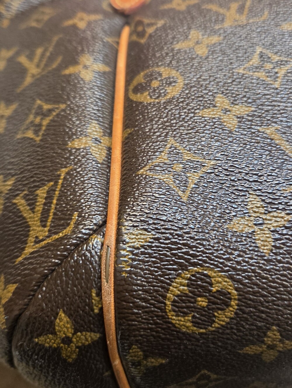 Louis Vuitton Monogram Canvas Shoulder Tote in Brown and Tan Leather - Picture 13 of 16